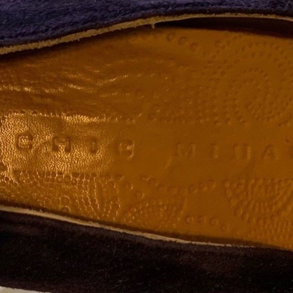 Chie Mihara Carinyo Purple Suede Platform Pump Heels, Size 38 1/2 - Picture 4 of 6